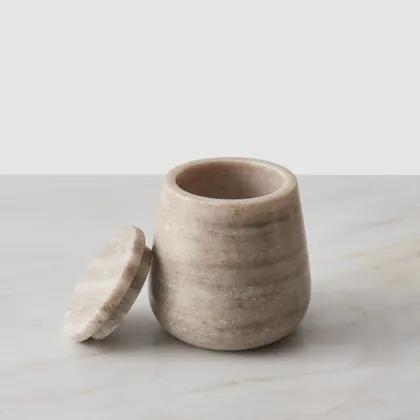 The Citizenry Riya Marble Canister | Natural