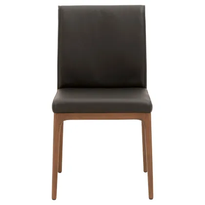 Alex Dining Chair, Sable Top Grain Leather, Set of 2