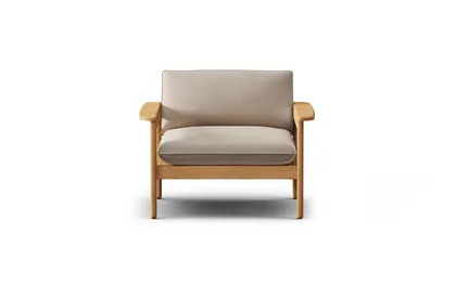 Dunes Teak Lounge Chair - Sand - All Weather Fabric
