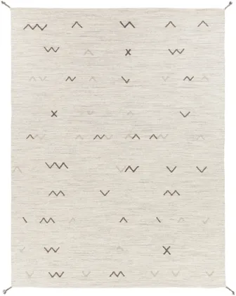 Montezuma Beige Indoor 6' x 9' Handmade Rug
