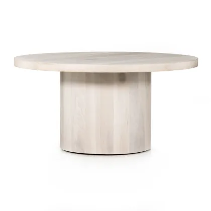 Hudson Round Dining Table-Ashen Walnut