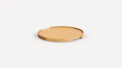 Round Tray - Oak - Wood