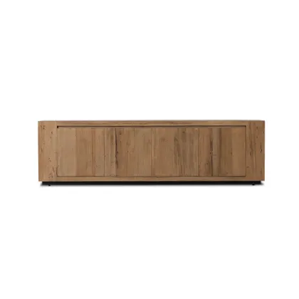 Abaso Media Console-Rustic Wormwood
