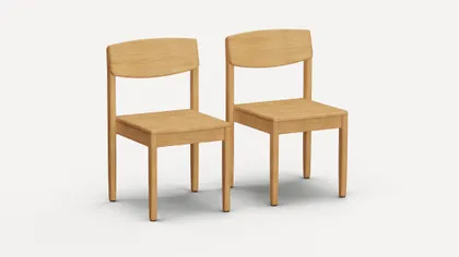 Dunes Teak Dining Chairs (Set of 2) - Teak - Wood