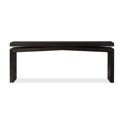 Matthes Console Table-Smoked Black