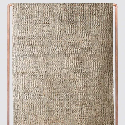 The Citizenry Parthiv Handwoven Jute Area Rug | 6' x 9' | Tan