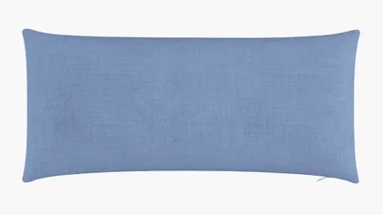 Throw Pillow 14" x 30", French Blue Linen, 14" x 30"
