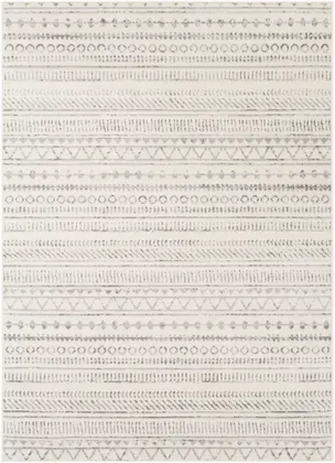 Pisa Beige Indoor 6'7" x 9' Machine Woven Rug