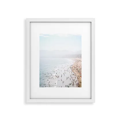 La Summer by Bree Madden - Framed Art Print Modern White 16" x 20"