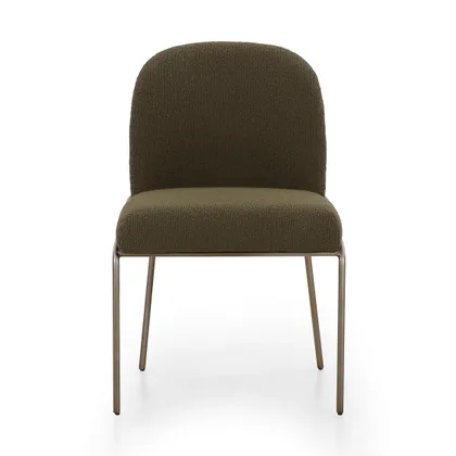Astrud Dining Chair-Fiqa Boucle Olive