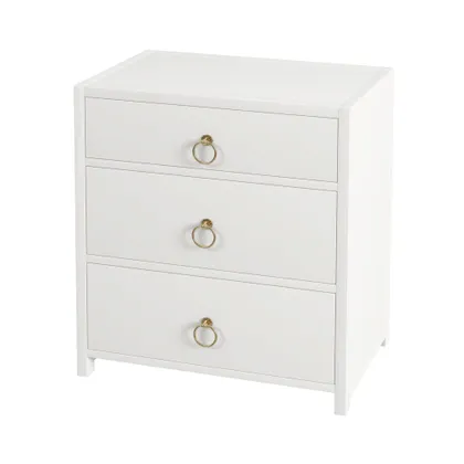 Lark White Nightstand