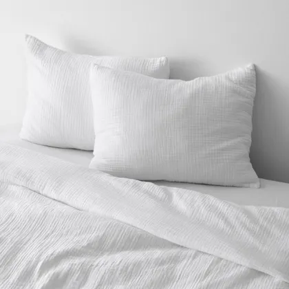 The Citizenry Organic Cotton Gauze Duvet Set | King/California King | White