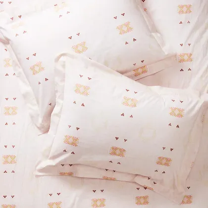 Blush Cactus Silk Pillowcases + Shams by St. Frank | Pink | King Pillowcase Set | Cotton/Silk