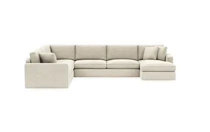 James 4-Piece 5-Seat Corner Chaise Sectional Right