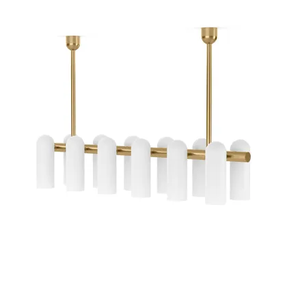 Odyssey Linear Md Chandelier - Burnished Brass