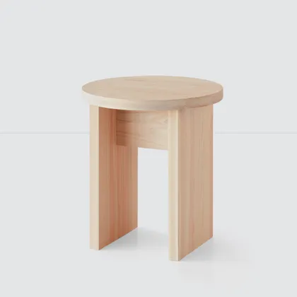 The Citizenry Hinoki Wood Side Table | Light Wood