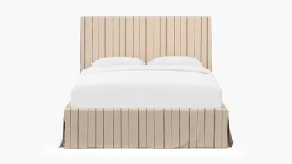 Slipcovered Bed, Cocoa Felix, Full