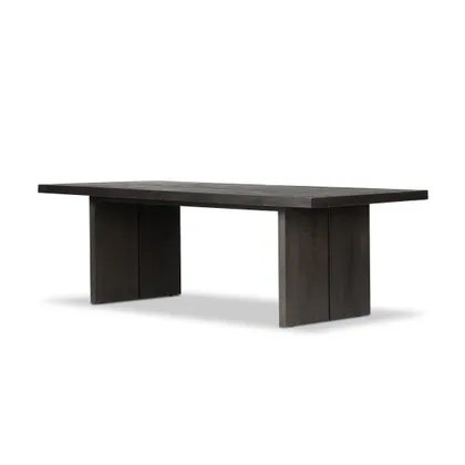 Warby Dining Table 94"-Worn Black Oak