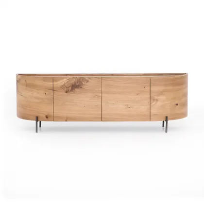Lunas Media Console-Gold Guanacaste