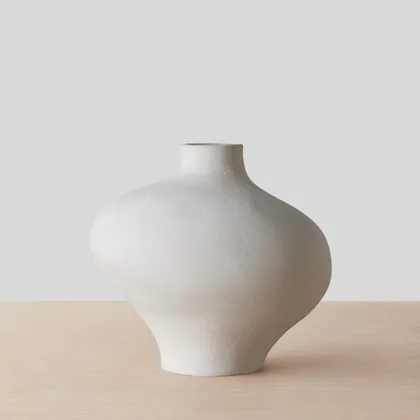 The Citizenry Terranova Vase | Curve | Ivory