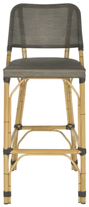 Deltana Bar Stool Brown (Indoor/Outdoor) - Brown - Safavieh