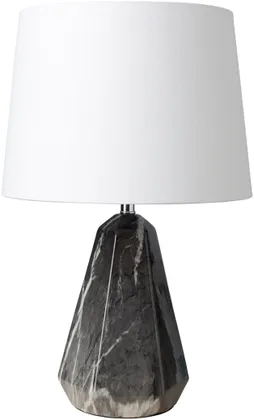 Destin Black Marbled 21"H x 7"W x 7"D Accent Table Lamp