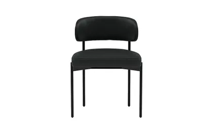 Hollis Leather Metal Framed Chair
