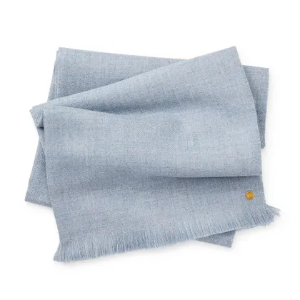 Soft Blue Baby Alpaca Throw by St. Frank