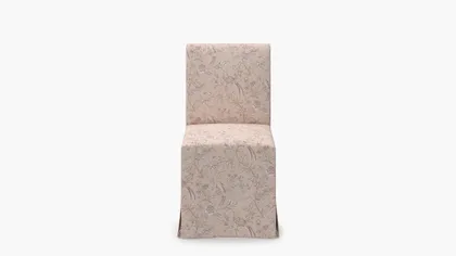 Slipcovered Signature Dining Chair, Blush Aviary