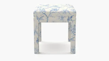 Parsons Ottoman, Blue Swallows