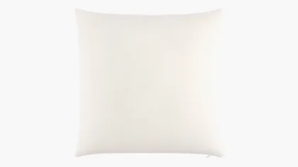 Throw Pillow 26", White Classic Velvet, 26" x 26"