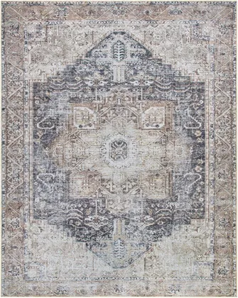 Amelie Gray Indoor 7'10" x 10'2" Machine Woven Rug