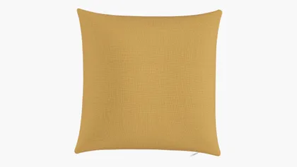 Throw Pillow 16", French Yellow Everyday Linen, 16" x 16"
