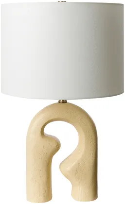 Ellory Beige Painted 24"H x 14"W x 14"D Accent Table Lamp