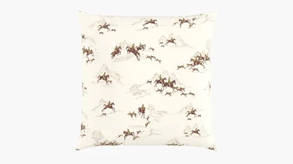 Throw Pillow 26", Green Cotswold Hunt, 26" x 26"