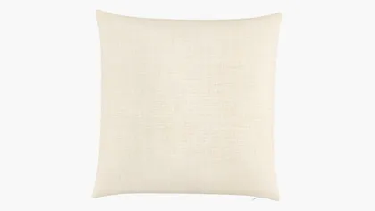 Throw Pillow 22", Talc Everyday Linen, 22" x 22"