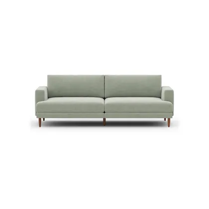 Ember Sofa - 89" / Seaglass - Performance Chenille / Walnut - Wood