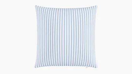 Throw Pillow 20", Cornflower Classic Ticking Stripe, 20" x 20"