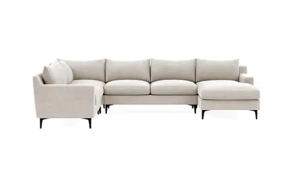 Sloan 4-Piece Corner Sectional Sofa with Right Chaise