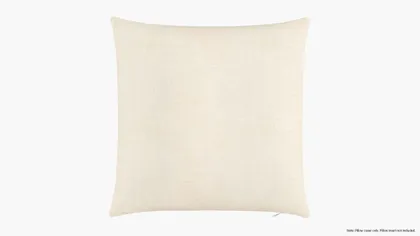 Throw Pillow Cover 20", Talc Everyday Linen, 20" x 20"