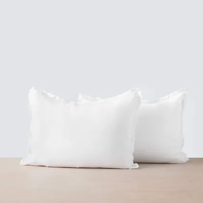 The Citizenry Stonewashed Linen Shams | Standard | White