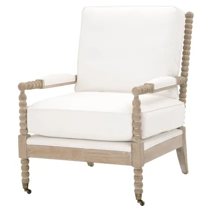 Rouleau Club Chair, LiveSmart Peyton-Pearl, Natural Gray Oak