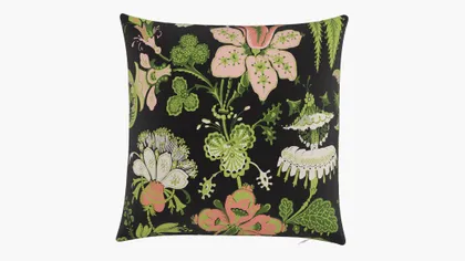 Throw Pillow 18", Coral Onyx Rossetta, 18" x 18"