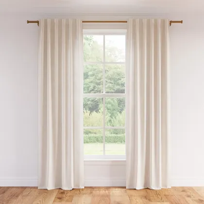 Linen Curtain, Antique White Linen, 50" x 96", Privacy