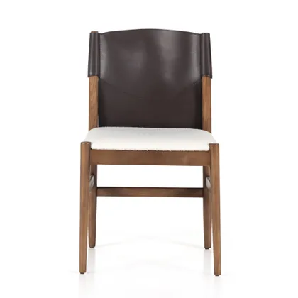 Lulu Armless Dining Chair-Espresso Lthr