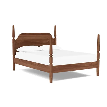 The Citizenry Potomac Four Poster Bed | Queen | Light Wood