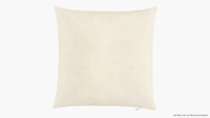 Throw Pillow Cover 16", Talc Everyday Linen, 16" x 16"