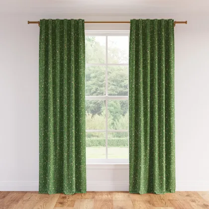 Printed Linen Curtain, Kelly Mariposa, 50" x 96", Privacy