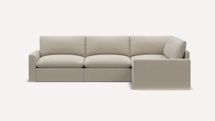 Russet 4-Piece Corner Sectional - Georgia Clay - Performance Chenille