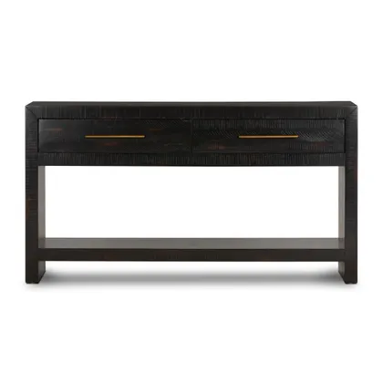Suki Console Table-Burnished Black
